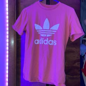 ADIDAS. pink tee-shirt